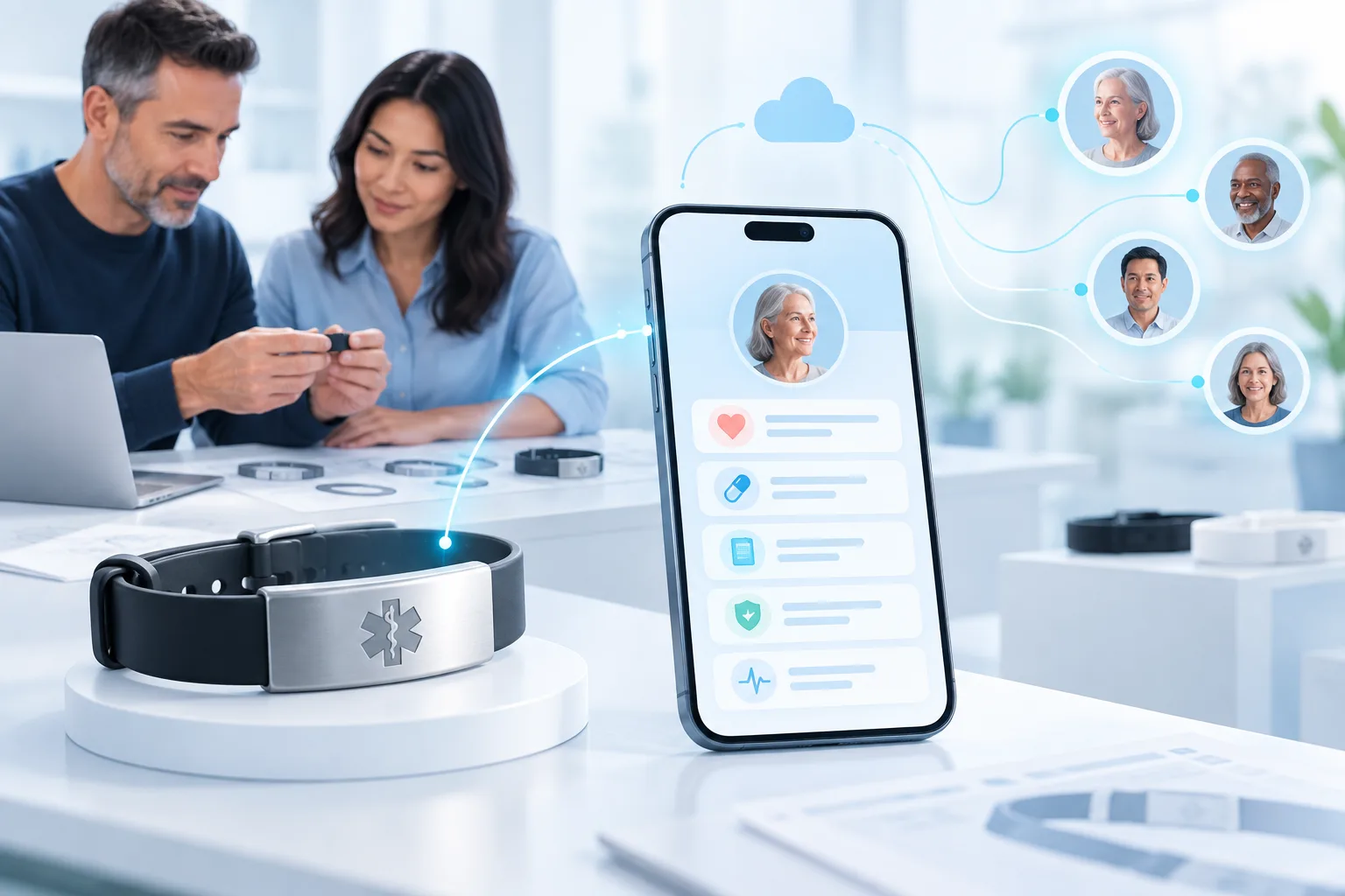 Connected Medical ID product and program dashboard